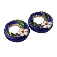 Enamel Zinc Alloy Beads, gold color plated Approx 1.5mm 