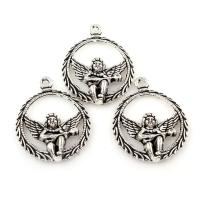 Character Shaped Zinc Alloy Pendants, Angel, antique silver color plated, lead & cadmium free Approx 2mm, Approx 