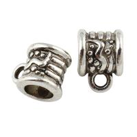Zinc Alloy Bail Beads, antique silver color plated, lead & cadmium free Approx Approx 