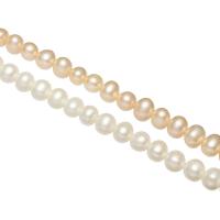 Round Cultured Freshwater Pearl Beads, natural 6-7mm Approx 0.8mm Inch 