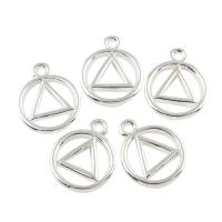 Zinc Alloy Jewelry Pendants, platinum color plated Approx 1mm 