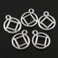 Zinc Alloy Jewelry Pendants, platinum color plated Approx 1mm 