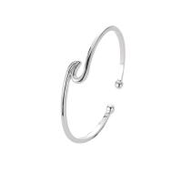 Zinc Alloy Cuff Bangle, plated, for woman 180mm, Inner Approx 57mm 
