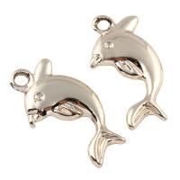 Zinc Alloy Animal Pendants, Dolphin, gold color plated, lead & cadmium free Approx 2mm 