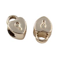 Zinc Alloy Bail Beads, Heart, gold color plated, lead & cadmium free Approx 4.5mm 
