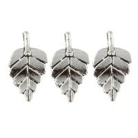 Zinc Alloy Leaf Pendants, antique silver color plated, lead & cadmium free Approx 1.5mm, Approx 