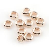 Bijoux de perles en alliage de Zinc , Plaqué de couleur d'or rose, sans plomb et cadmium Environ 3mm, Environ Vendu par sac