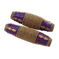 Zinc Alloy Beads, with Indonesia, gold color plated, with rhinestone, lead & cadmium free Approx 5mm 