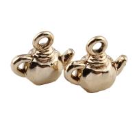 Zinc Alloy Jewelry Pendants, Teapot, gold color plated, lead & cadmium free Approx 1.5mm 