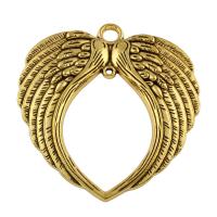 Wing Shaped Zinc Alloy Pendants, antique gold color plated, lead & cadmium free Approx 6mm 