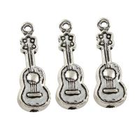 Musical Instrument Shaped Zinc Alloy Pendants, Violin, antique silver color plated, lead & cadmium free Approx 1.5mm, Approx 
