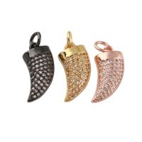 Cubic Zirconia Micro Pave Brass Pendant, plated, micro pave cubic zirconia nickel, lead & cadmium free Approx 3mm 