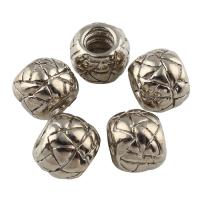 Zinc Alloy Jewelry Beads, Drum, platinum color plated Approx 4mm 