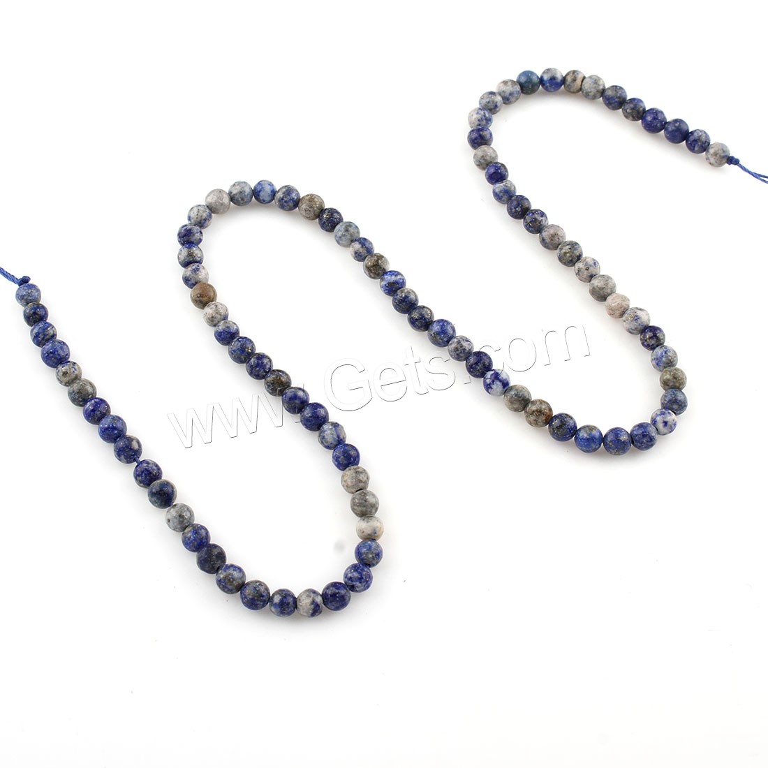 Perles de pierre lasurite naturelles, lapis lazuli naturel, Rond, normes différentes pour le choix, Longueur:Environ 15.5 pouce, Vendu par brin