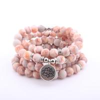 Network Stone Wrap Bracelet, with Zinc Alloy, silver color plated, for woman Approx 21 Inch 