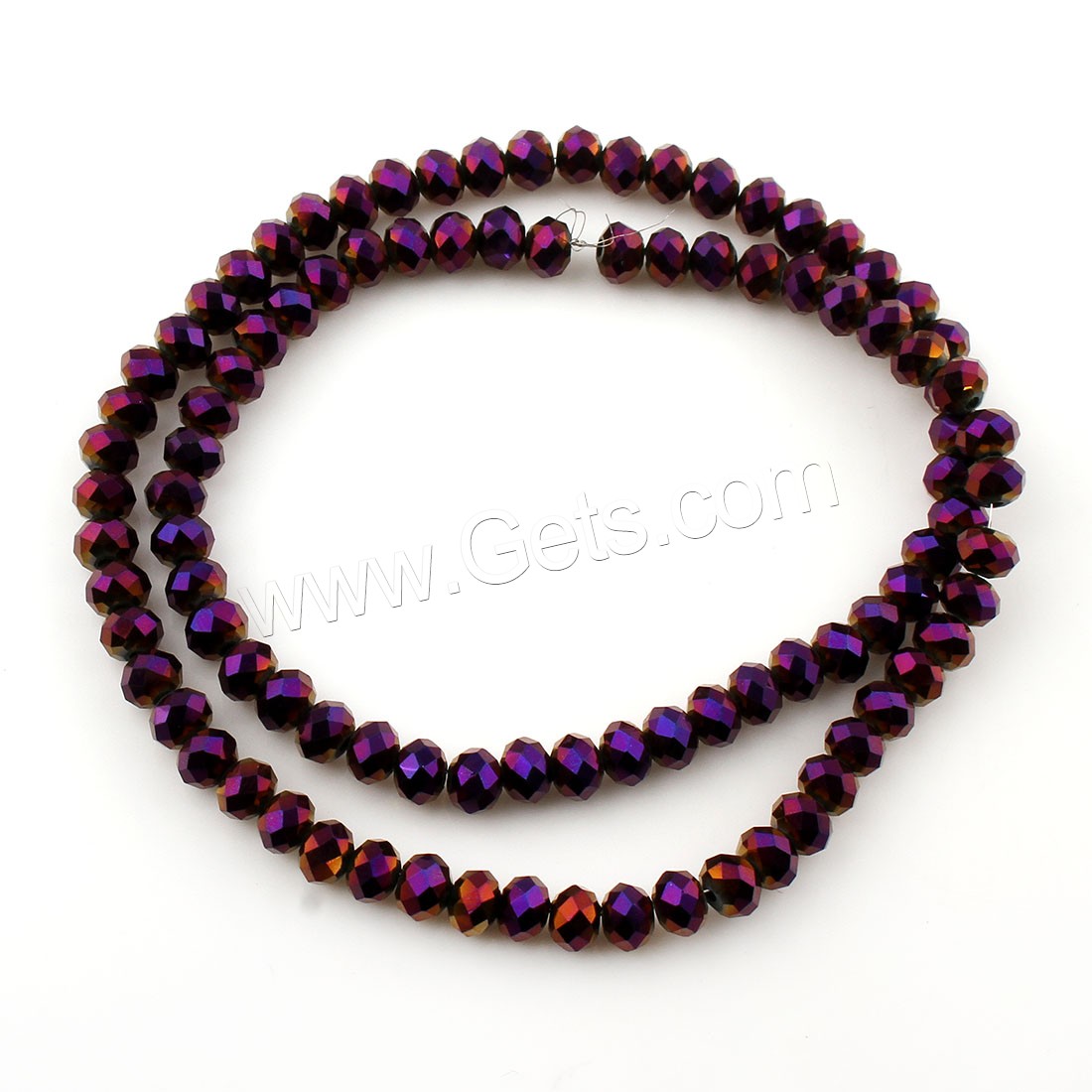 Mixed Glass Bead, Glass Beads, Rondelle, different size for choice & faceted, more colors for choice, Hole:Approx 1mm, Sold By Strand