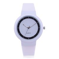 Women Wrist Watch, Silicone, with Glass & Stainless Steel, Chinese movement, Flat Round, for woman Approx 9.5 Inch 