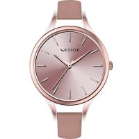 Women Wrist Watch, Leather, with Zinc Alloy, Japanese movement, plated, for woman Approx 7.5 