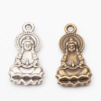 Character Shaped Zinc Alloy Pendants, Buddha, plated Approx 2-3mm 