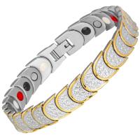 Stainless Steel Bracelet, plated, for man, Inner Approx 68mm Approx 8.26 Inch 