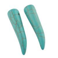 Pendentifs Turquoise synthétiques Environ 1.5mm Vendu par sac