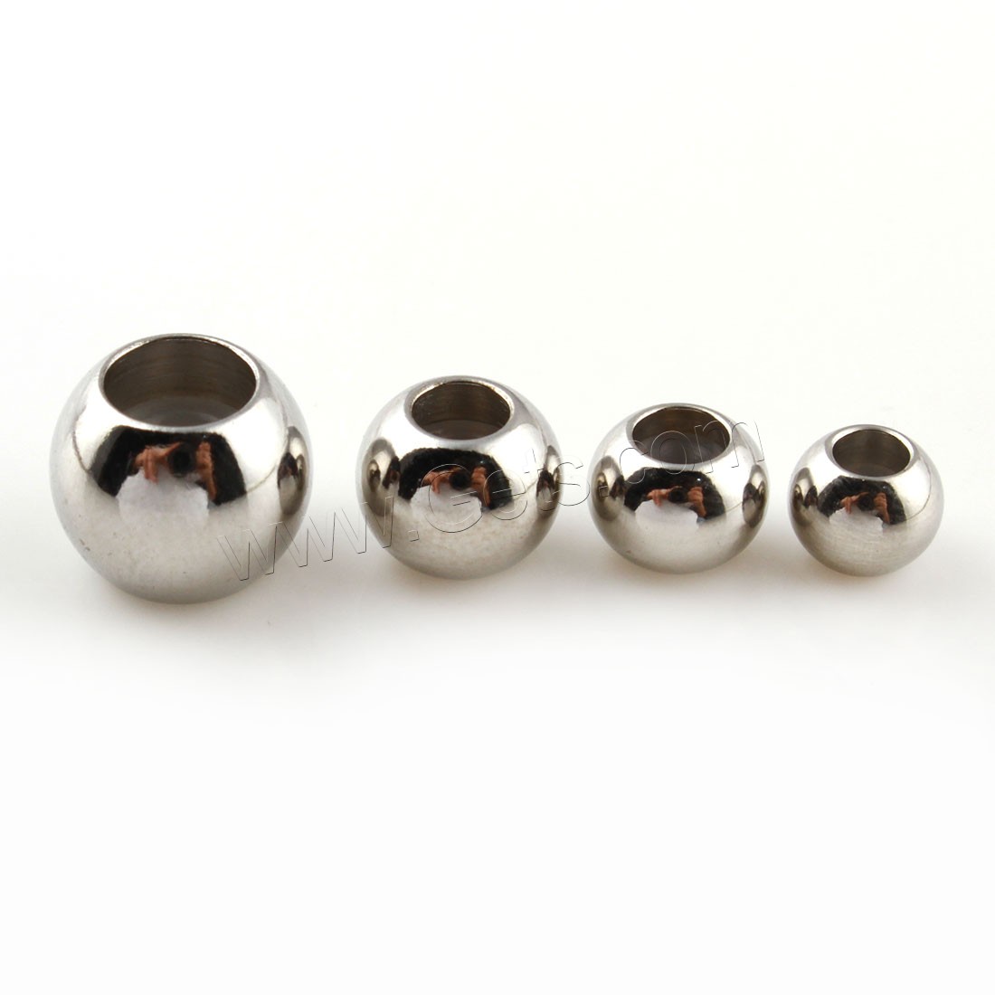 Zinc Alloy Jewelry Beads, Drum, silver color plated, different size for choice, 20PCs/Bag, Sold By Bag