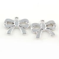 Zinc Alloy Bowkont Pendants, Bowknot, silver color plated Approx 2mm 