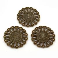 Zinklegierung Cabochon, Blume, antike Bronzefarbe plattiert, 29x2mm, ca. 33PCs/Tasche, verkauft von Tasche