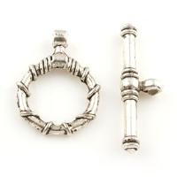 Zinc Alloy Toggle Clasp, antique silver color plated Approx 1.5mm 