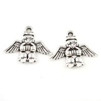 Character Shaped Zinc Alloy Pendants, Angel, antique silver color plated Approx 2mm 