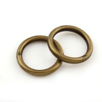 aleación de zinc Corte de sierra salto anillo cerrado, Donut, chapado en color bronce antiguo, 25x4mm, agujero:aproximado 18mm, 50PCs/Bolsa, Vendido por Bolsa
