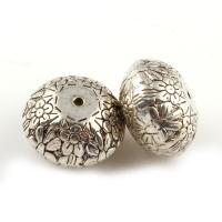 Bijoux de perles en alliage de Zinc , pilier, Plaqué de couleur d'argent Environ 1mm Vendu par sac
