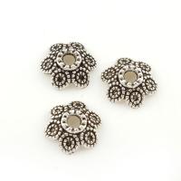 Zinc Alloy Bead Caps, antique silver color plated Approx 2mm, Approx 