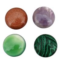 Кабошоны из драгоценных камней, Полудрагоценный камень, Плоская круглая форма, различные материалы для выбора продается PC