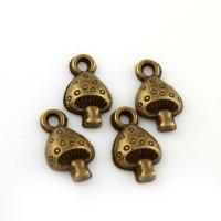 En alliage de zinc alimentaire pendentif, champignon, Plaqué de couleur de bronze antique Environ 1.5mm, Environ Vendu par sac