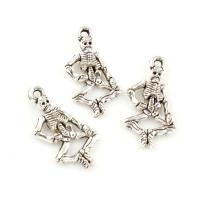 Zinc Alloy Skull Pendants, Skeleton, antique silver color plated Approx 1.5mm, Approx 