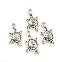 Zinc Alloy Animal Pendants, Turtle, antique silver color plated Approx 1.5mm, Approx 