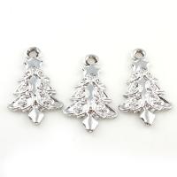 Zinc Alloy Jewelry Pendants, Tree, silver color plated Approx 1.5mm 