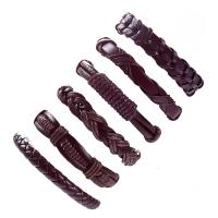 Faux Leather Bracelet Set, with Linen, Unisex & adjustable Approx 7 Inch 