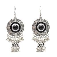 Resin Zinc Alloy Earring, with Resin, antique silver color plated, for woman & enamel 