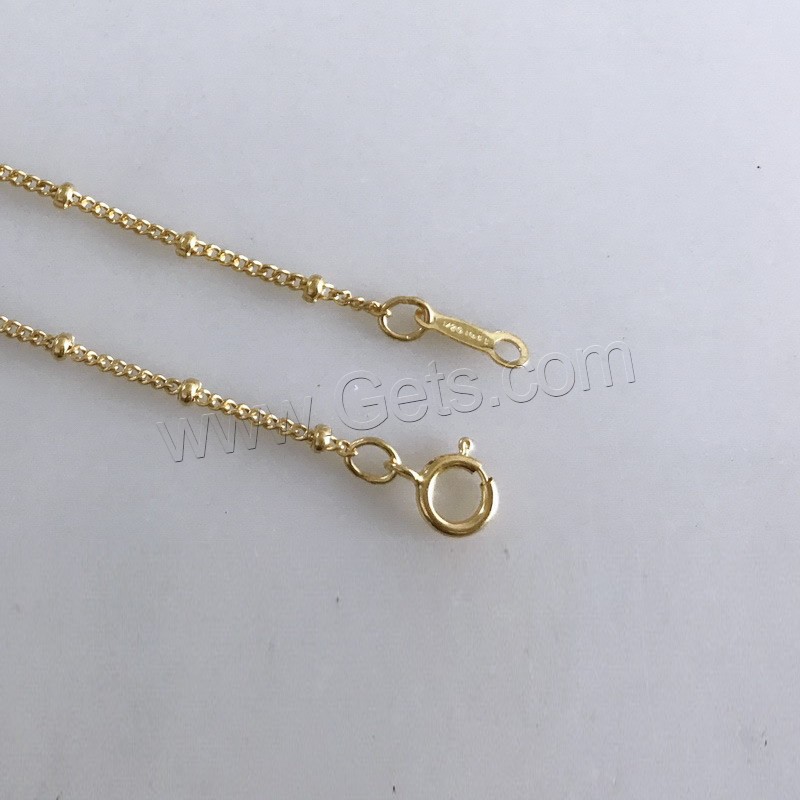 Doublé or collier de chaîne, Plaqué d'or 14K, longueur différente pour le choix & chaîne de torsion ovale, 1.2mm, Vendu par brin
