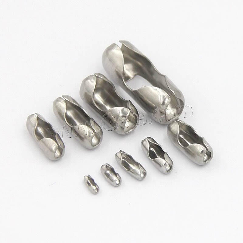 Stainless Steel Ball Chain Connector, 304 Stainless Steel, different size for choice, original color, 1000PCs/Bag, Sold By Bag