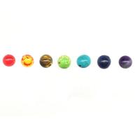 Gemischte Edelstein Perlen, unterschiedliche Menge zur Auswahl, 8mm, Bohrung:ca. 2-3mm, verkauft von Menge
