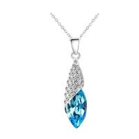 Rhinestone Zinc Alloy Necklace, with Quartz, silver color plated, oval chain & for woman & with rhinestone Approx 15.7 Inch 