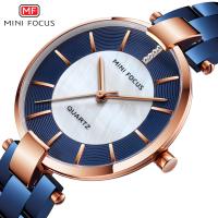 MINIFOCUS® Watch Collection, Zinc Alloy, with Glass & Stainless Steel, Japanese movement, plated, Life water resistant & for woman & with rhinestone 34mm Approx 7.9 Inch 