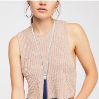 perle de plastique collier de chandail, avec Nylon, pour femme, plus de couleurs à choisir, 140mm Environ 32.2 pouce, Vendu par brin