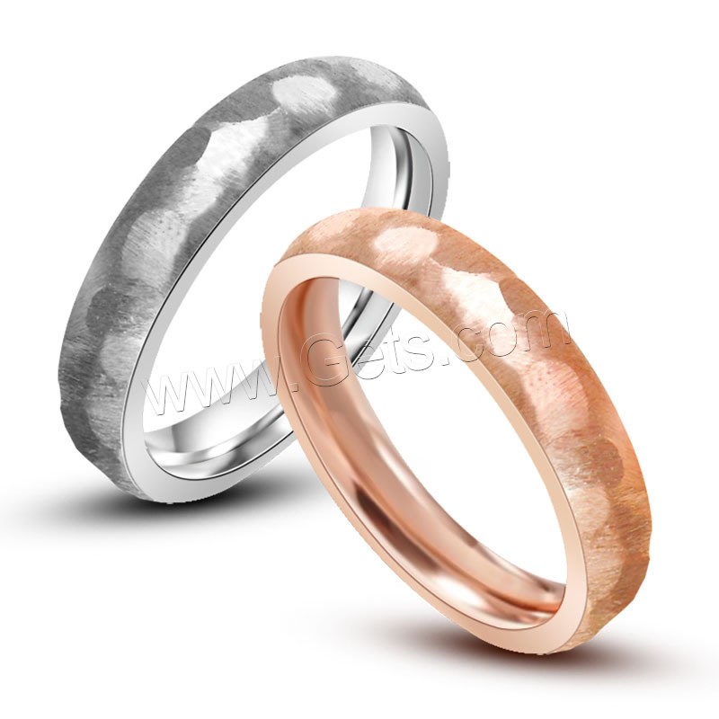 Titanium Steel Finger Ring, plated, Unisex & different size for choice, more colors for choice, Sold By PC