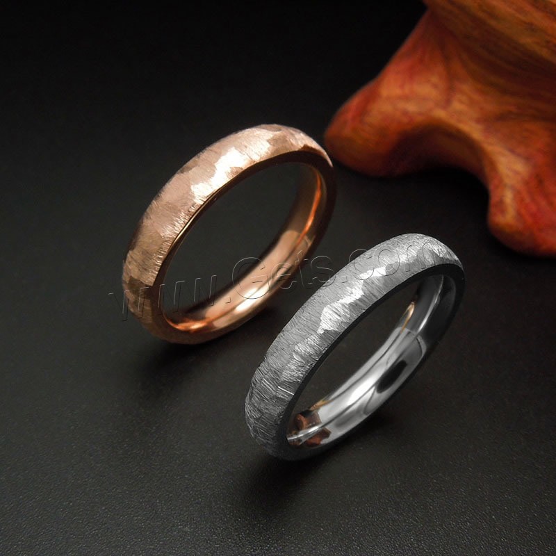 Titanium Steel Finger Ring, plated, Unisex & different size for choice, more colors for choice, Sold By PC