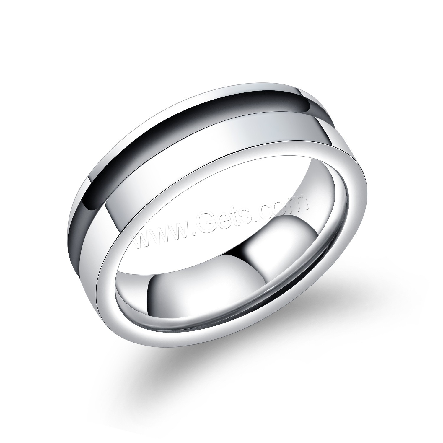 Titanium Steel Couple Ring, different styles for choice & micro pave cubic zirconia, 6mm, Sold By PC