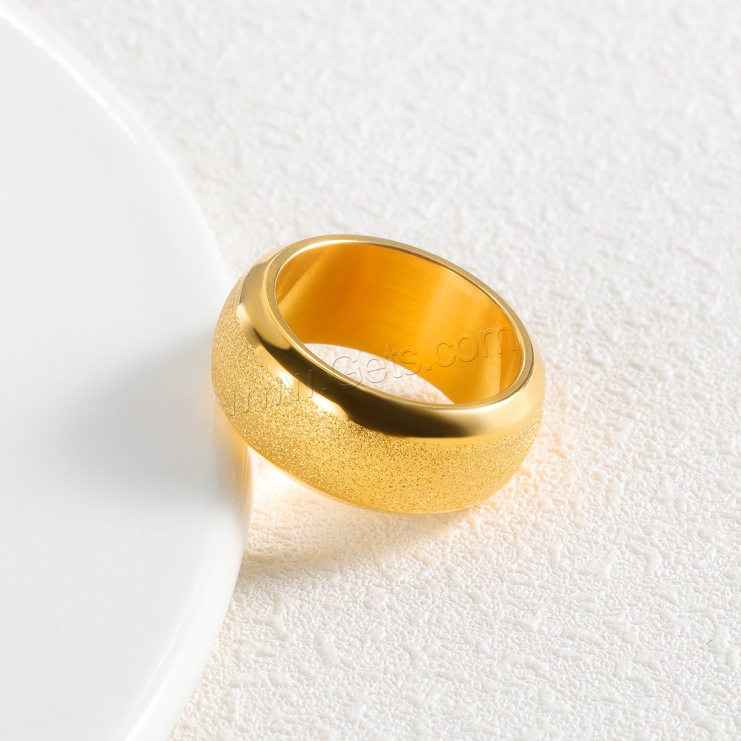 Partículas de acero anillo, chapado en color dorado, diverso tamaño para la opción & para hombre & glaseado, 3.2mm, 10mm, Vendido por UD
